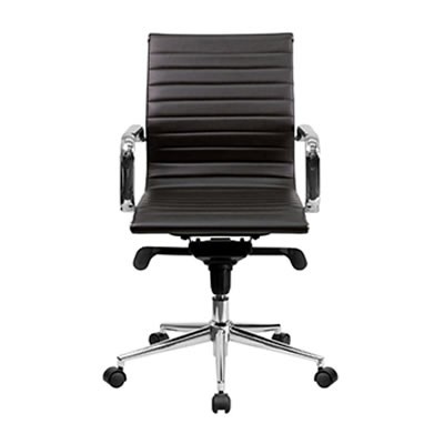 Sona Mid-Back Brown Ribbed Task Chair [F210B]