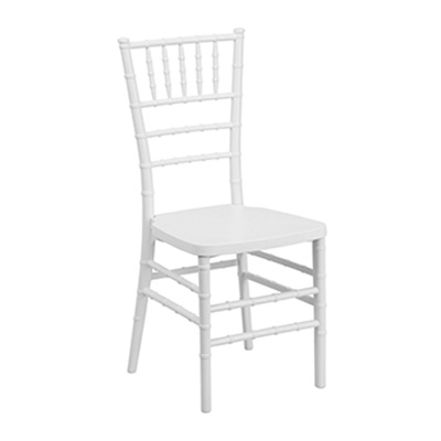 White Resin Stacking Chair