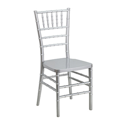 Silver Resin Stacking Chiavari Chair