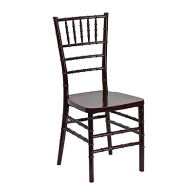 Mahogany Resin Stacking Chiavari Chair