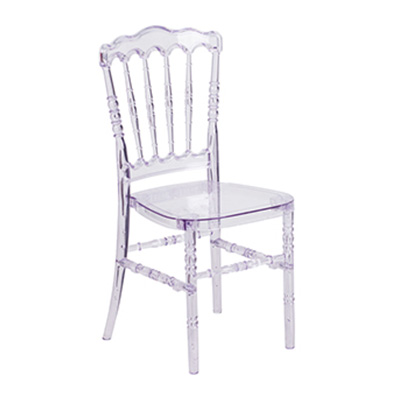 Crystal Ice Stacking Napoleon Chair