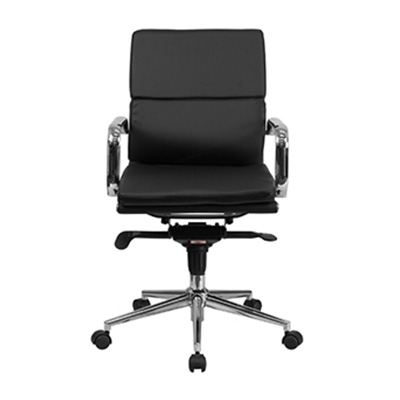 Soho Mid-Back Black Chair