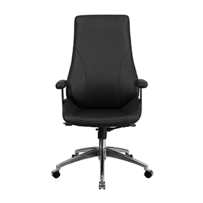 Vibe High-Back Black Leather Task Chair